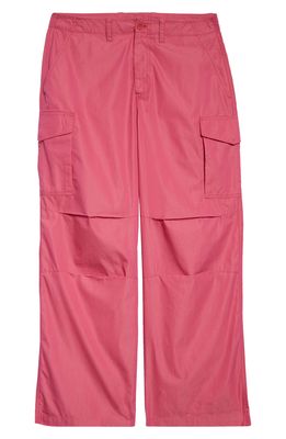 OUR LEGACY Men's Trekking Cargo Pants in Cerise Cotton Ripstop