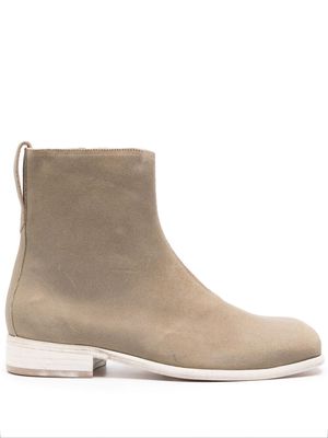 OUR LEGACY Michaelis waxed suede boots - Neutrals
