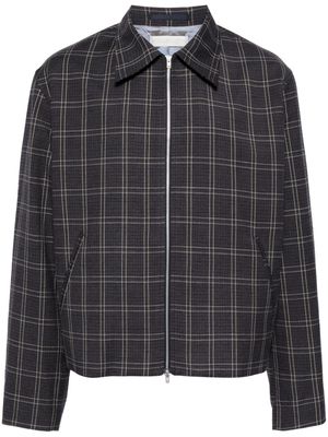 OUR LEGACY Mini checked shirt jacket - Blue