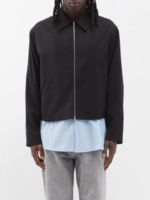 Our Legacy - Mini Cropped Wool Jacket - Mens - Black