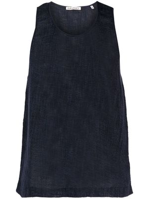 OUR LEGACY open-knit tank top - Blue