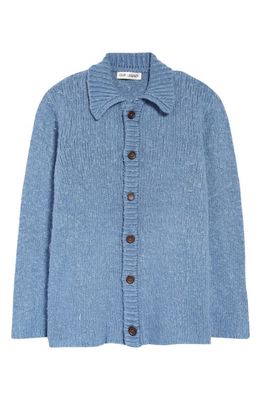 OUR LEGACY Oversize Cardigan in Funky Blue Acrylic