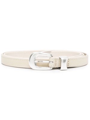 OUR LEGACY polished-buckle fastening belt - Neutrals
