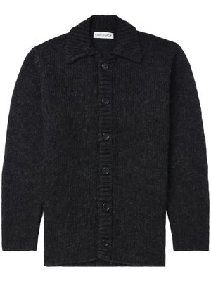 OUR LEGACY polo-collar ribbed cardigan - Black