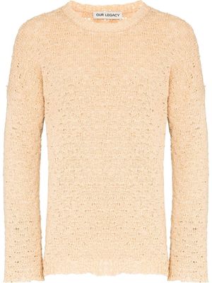 Our Legacy Popover open-knit jumper - Neutrals