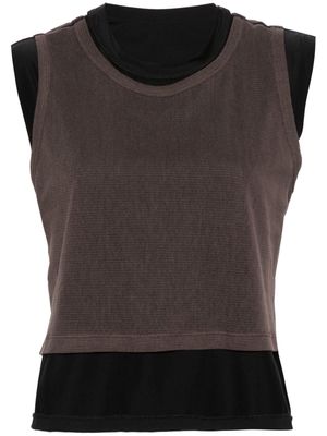 OUR LEGACY Reversible Feather tank top - Black