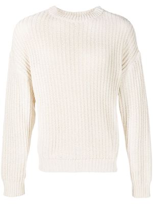 OUR LEGACY ribbed-knit silk jumper - Neutrals