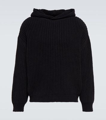 Our Legacy Sailor ribbed-knit silk hoodie