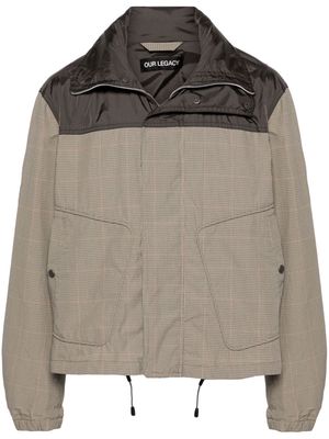 OUR LEGACY Shigatsu plaid-check hooded jacket - Neutrals