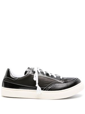 OUR LEGACY Skimmer patent leather sneakers - Black
