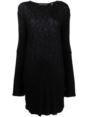 Our Legacy Sparse ribbed-knit dress - Black