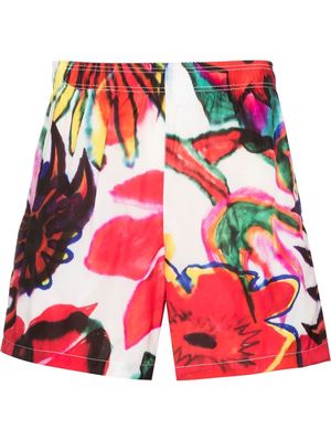 Our Legacy Splash floral-print swim shorts - Red