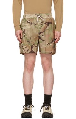 Our Legacy SSENSE Exclusive Khaki Our Legacy WORKSHOP Camo Running Shorts