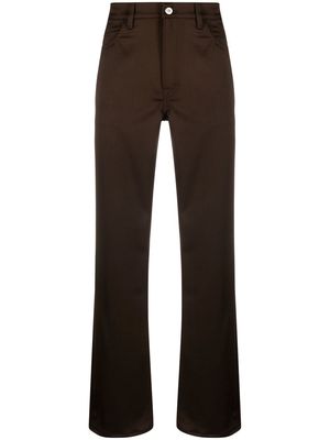 Our Legacy straight-leg high-waisted trousers - Brown