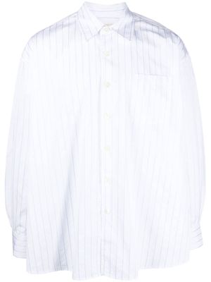 OUR LEGACY striped cotton shirt - White
