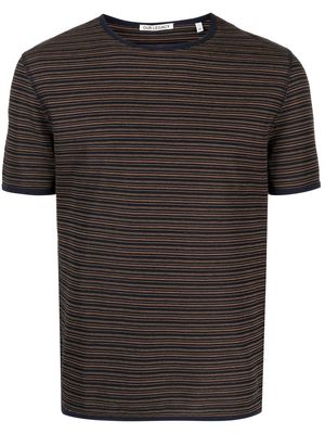 OUR LEGACY striped short-sleeve T-shirt - Brown