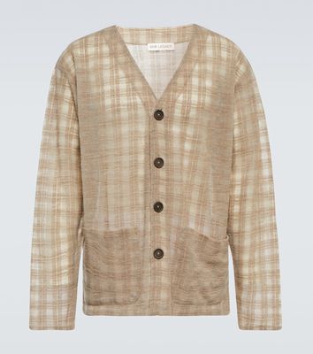 Our Legacy The Cardigan checked cardigan