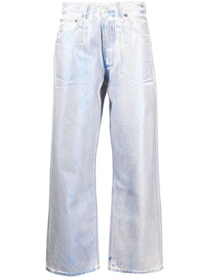 OUR LEGACY Third Cut iridescent foil jeans - Blue