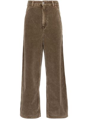 OUR LEGACY Trade high-rise wide-leg trousers - Brown