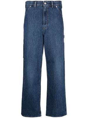 OUR LEGACY Trade wide-leg cotton jeans - Blue