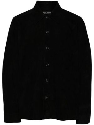 OUR LEGACY Welding lambskin shirt - Black
