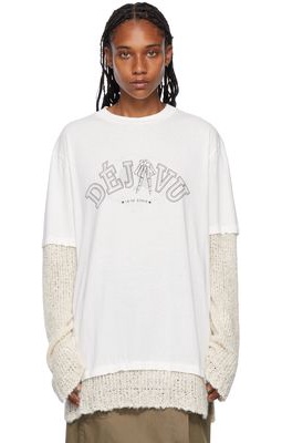 Our Legacy White Mix Long Sleeve T-Shirt