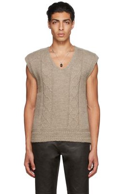 Our Legacy Wool Reversed Cable Vest