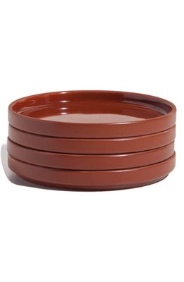 Our Place Set of 4 Demi Plates in Terracotta