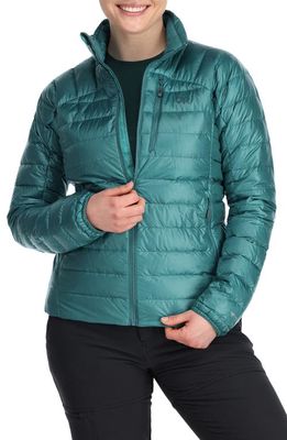 Outdoor Research Helium Water Resistant 800 Fill Power Down Jacket in Deep Lake