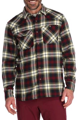 Outdoor Research Men's Feedback Flannel Button-Up Shirt in Kalamata Plaid