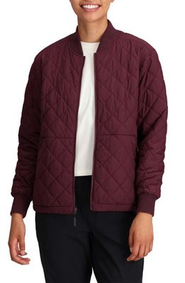 Outdoor Research Shadow Insulated Reversible Bomber Jacket in Kalamata/Moth