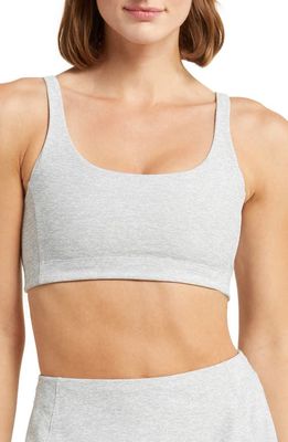Outdoor Voices Double Time Mélange Sports Bra in Dove