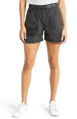 Outdoor Voices Recycled Nylon Cargo Shorts in Black