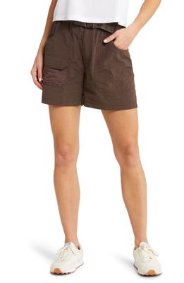 Outdoor Voices Recycled Nylon Cargo Shorts in Java
