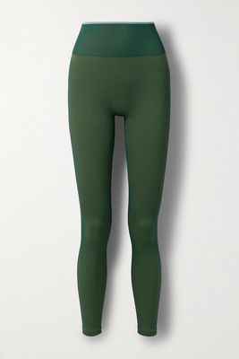 Outdoor Voices - Ribbed Stretch Leggings - Green