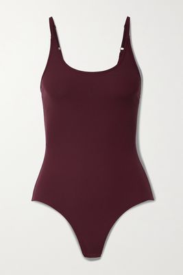 Outdoor Voices - Ribbed Superform Bodysuit - Burgundy