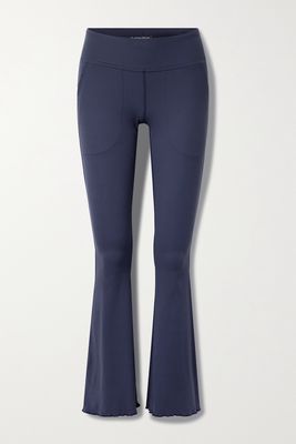 Outdoor Voices - Ribbed Superform Flared Pants - Blue