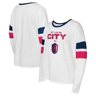 Outerstuff Girl's Ash St. Louis City SC Team First Long Sleeve T-Shirt