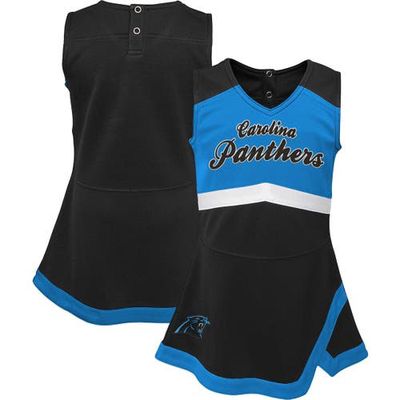 Outerstuff Girls Infant Black Carolina Panthers Cheer Captain Jumper Dress