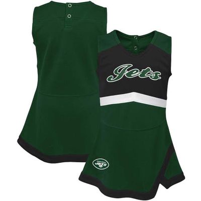 Outerstuff Girls Infant Green New York Jets Cheer Captain Jumper Dress