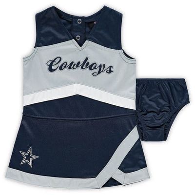 Outerstuff Girls Infant Navy Dallas Cowboys Cheer Captain Jumper Dress