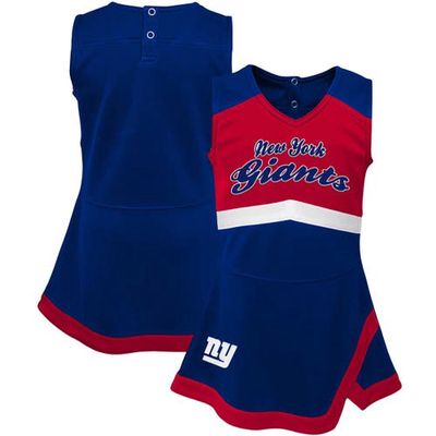 Outerstuff Girls Infant Royal New York Giants Cheer Captain Jumper Dress