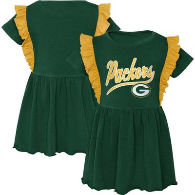 Outerstuff Girls Preschool Green Green Bay Packers Too Cute Tri-Blend Dress