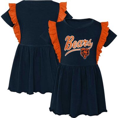 Outerstuff Girls Preschool Navy Chicago Bears Too Cute Tri-Blend Dress