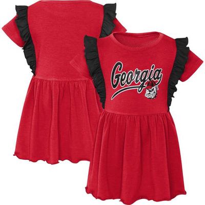 Outerstuff Girls Toddler Red Georgia Bulldogs Too Cute Tri-Blend Dress