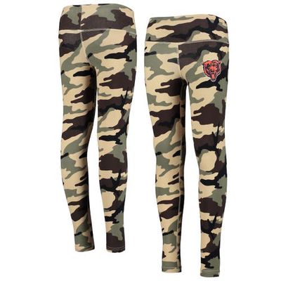 Outerstuff Girls Youth Camo Chicago Bears Left Right Left Leggings
