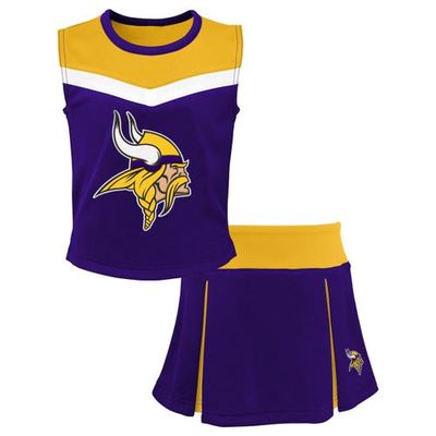 Outerstuff Girls Youth Purple Minnesota Vikings Spirit Two-Piece Cheerleader Set