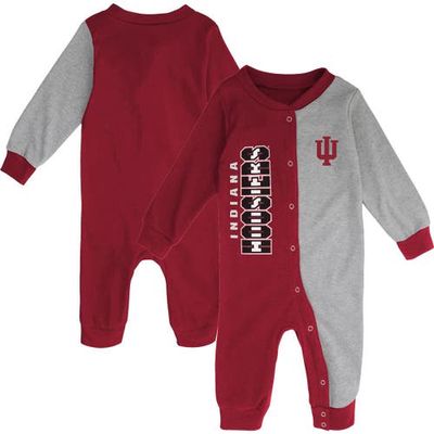 Outerstuff Infant Crimson/Heather Gray Indiana Hoosiers Halftime Two-Tone Sleeper