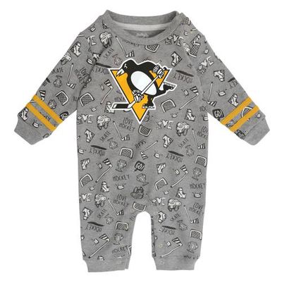 Outerstuff Infant Heather Gray Pittsburgh Penguins Gifted Player Long Sleeve Jumper
