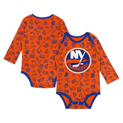 Outerstuff Infant Orange New York Islanders Dynamic Defender Long Sleeve Bodysuit
